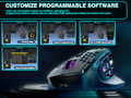 SOLAKAKA Wireless MMO Gaming Mouse 16 Buttons Bluetooth 24000 DPI RGB