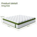 BedStory KING Latex Hybrid Mattress 34cm Medium Firm 5 Zone