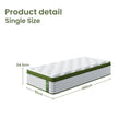 BedStory 34cm Single Latex Hybrid Mattress Medium Firm 5 Zone