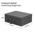 KING SINGLE Folding Foam Mattress 190x80cm 10cm Washable