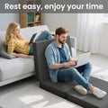 Single Folding Foam Mattress 180x70cm 10cm Washable Cover