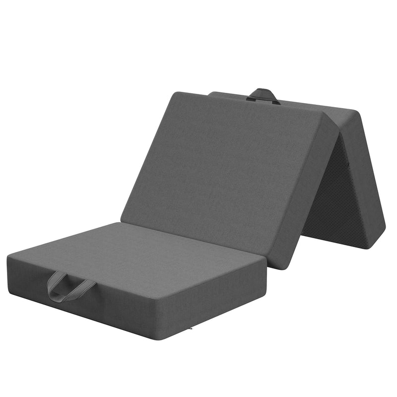KING SINGLE 15cm Foam Mattress 190x80cm Folding Washable