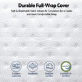 RoomSense Queen 34cm Medium Soft Gel Mattress Bundle, Oatmeal Bed Frame