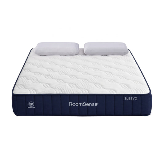 RoomSense Queen 26cm Firm Pocket Spring Mattress Bundle with 2 Pillows