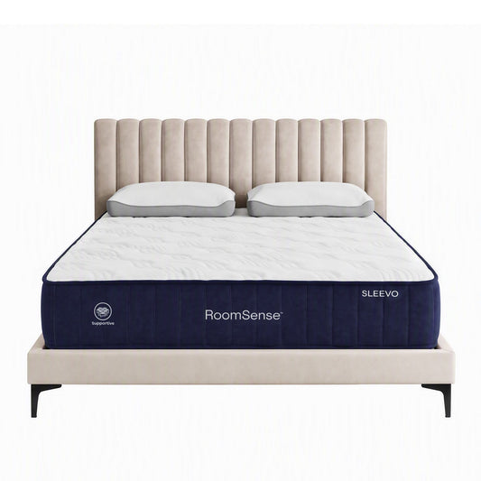 RoomSense Queen 26cm Firm Mattress Bundle with 2 Dual-Sided Cooling Pillows