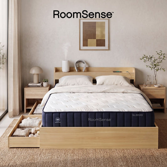RoomSense Queen Firm Mattress 26cm Bundle with Storage Bed Frame