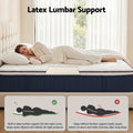 RoomSense King Mattress , 30cm Medium Firm Hybrid Mattress with Latex Lumbar Support for Back Pain Relief , Pocket Spring Mattress King Size in a Box
