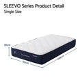 RoomSense Single Mattress, 26cm Orthopedic Firm Mattress for Back Pain Relief, Pocket Spring Hybrid Mattress King Size for Home & Rental