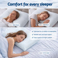 RoomSense Cooling Memory Foam Pillow Pillows 1 Pack, Anti-Flattening Bed Pillows for Hot Sleepers, Adjustable Shredded Gel Side Sleeper Pillow for Neck Support, Washable Cover, 72x50x15cm