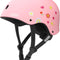 OutdoorMaster Youth & Kids Bike Helmet - Adjustable Multi-Sports Skateboard Helmet with Removable Liners for Balance Bike, Kids Scooter, One Wheel Hoverboard-Pink Flower-Large