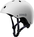 OutdoorMaster Youth & Kids Bike Helmet - Adjustable Multi-Sports Skateboard Helmet with Removable Liners for Balance Bike, Toddler Scooter, One Wheel Hoverboard-White-Large