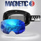 OutdoorMaster Ski Goggles PRO - Frameless, Interchangeable Lens 100% UV400 Protection Snow Goggles for Men & Women-OM-2