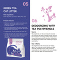 PurrHaven Green Tea Cat Litter 30kg 12 Pack Dust Free Flushable