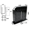 Alpen Outdoor Base 2mm Aluminum Diesel Heater Fuel Tank Cover, Heavy Duty Protective Guard for 10L 15L Tanks, Simple Installation,Left Side,Safe UV & Impact Shield, Ideal for Camping & RV