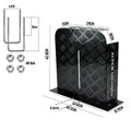Alpen Outdoor Base 2mm Aluminum Diesel Heater Fuel Tank Cover, Heavy Duty Protective Guard for 10L 15L Tanks, Simple Installation, Double Side,Safe UV & Impact Shield, Ideal for Camping & RV