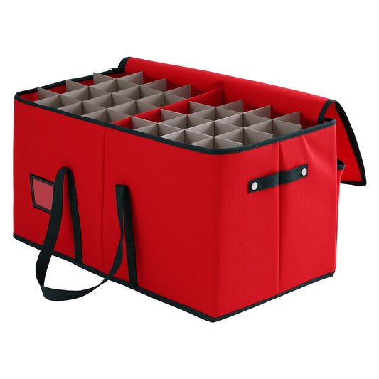 Jingle Jollys Christmas Baubles Storage Box 128 Slots Ornaments