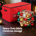 Jingle Jollys Christmas Baubles Storage Box 128 Slots Ornaments