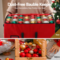 Jingle Jollys Christmas Baubles Storage Box 128 Slots Ornaments
