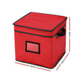 Jingle Jollys Christmas Baubles Storage Box 64 Dividers Ornaments