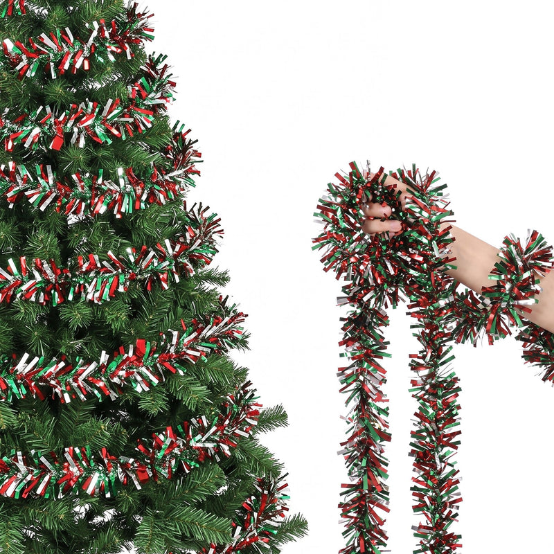 Jingle Jollys 20M Christmas Tinsel Garland Mixed Colors Xmas Party Decoration