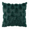 Jingle Jollys Christmas Tree Pillow Covers 2 Packs Cushion Covers Soft Faux Fur Jacquard Throw Pillow Covers 45 x 45cm Green