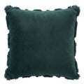 Jingle Jollys Christmas Tree Pillow Covers 2 Packs Cushion Covers Soft Faux Fur Jacquard Throw Pillow Covers 45 x 45cm Green