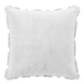 Jingle Jollys Christmas Tree Pillow Covers 2 Packs Cushion Covers Soft Faux Fur Jacquard Throw Pillow Covers 45 x 45cm White