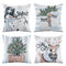 Jingle Jollys Christmas Cushion Covers Set of 4 Pillow Covers 45x45cm with 4 Cute Patterns Blue
