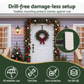 Jingle Jollys Christmas Garland Hook Hanger Wreath Fits 85-125CM Door No Drill
