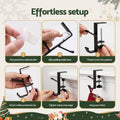 Jingle Jollys Christmas Garland Hangers X4 Stocking Hooks Wreath 2-In-1 No Drill