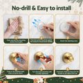 Jingle Jollys 2x Vacuum Suction Cup Christmas Wreath Hook Stainless Steel Heavy Duty 5kg