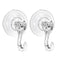Jingle Jollys 2x Suction Cup Hooks Heavy Duty Christmas Wreath Hanger Window 5kg