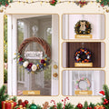 Jingle Jollys 2x Suction Cup Hooks Heavy Duty Christmas Wreath Hanger Window 5kg