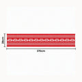 Jingle Jollys Christmas Table Runner Reindeers 270x28CM Dining Party Decor Red