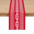 Jingle Jollys Christmas Table Runner Reindeers 270x28CM Dining Party Decor Red