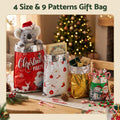 Jingle Jollys 27PCS Christmas Gift Bags Large Medium Small 9 Christmas Designs Set