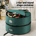 Jingle Jollys Christmas Garland Storage Bag 2-Tier Ornaments 60cm