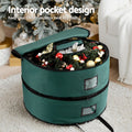 Jingle Jollys Christmas Garland Storage Bag 2-Tier Ornaments 60cm