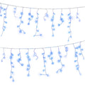 Jingle Jollys 32M Christmas Lights Solar Icicle String Lights 960 LED Blue