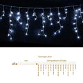 Jingle Jollys 32M Christmas Lights Solar Icicle String Lights 960 LED Cool White