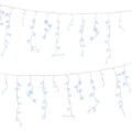 Jingle Jollys 32M Christmas Lights Solar Icicle String Lights 960 LED Cool White