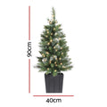 Jingle Jollys Christmas Tree 90cm Potted Xmas Decorations