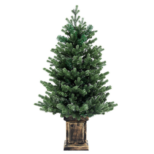 Jingle Jollys 1.2M LED Christmas Tree 8 Light Modes Potted Decor