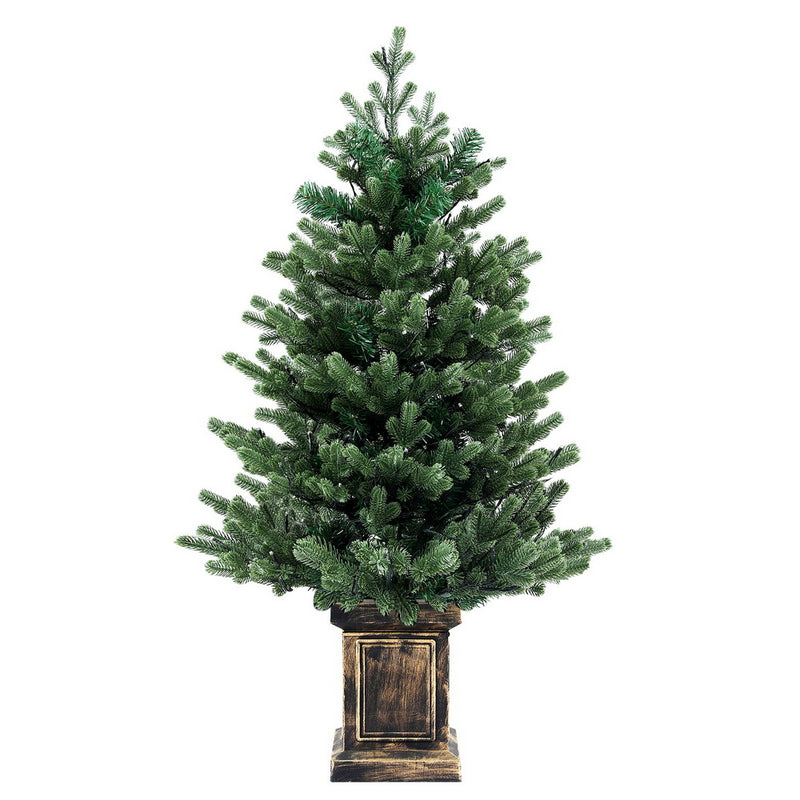 Jingle Jollys 1.2M LED Christmas Tree 8 Light Modes Potted Decor