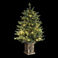 Jingle Jollys 1.2M LED Christmas Tree 8 Light Modes Potted Decor