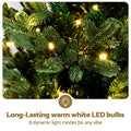 Jingle Jollys 1.2M LED Christmas Tree 8 Light Modes Potted Decor