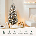 Jingle Jollys Christmas Tree 1.2M Potted Snowy Xmas