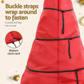 Jingle Jolly Christmas Tree Storage Bag 8ft Red Zipper Xmas