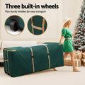 Jingle Jollys Christmas Tree Storage Bag 10ft Visible Handle Wheels