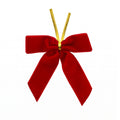 Jingle Jollys 24Pcs Red Velvet Christmas Bows Tree Decorations Xmas Decor